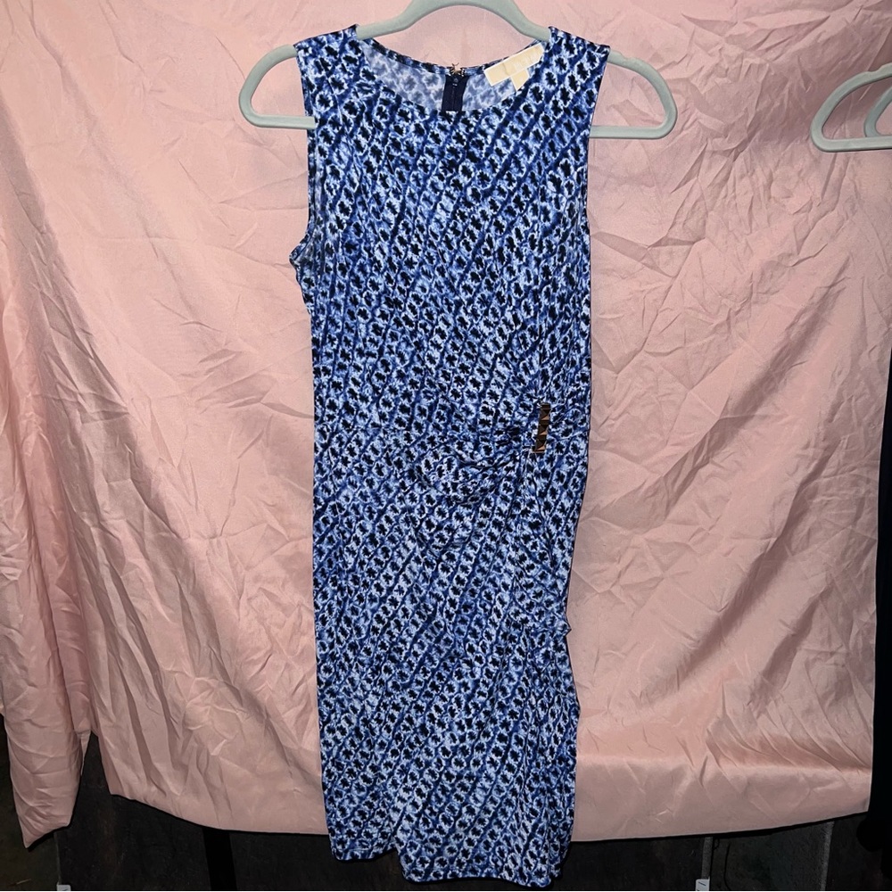 Michael Kors Ink blue printer dress